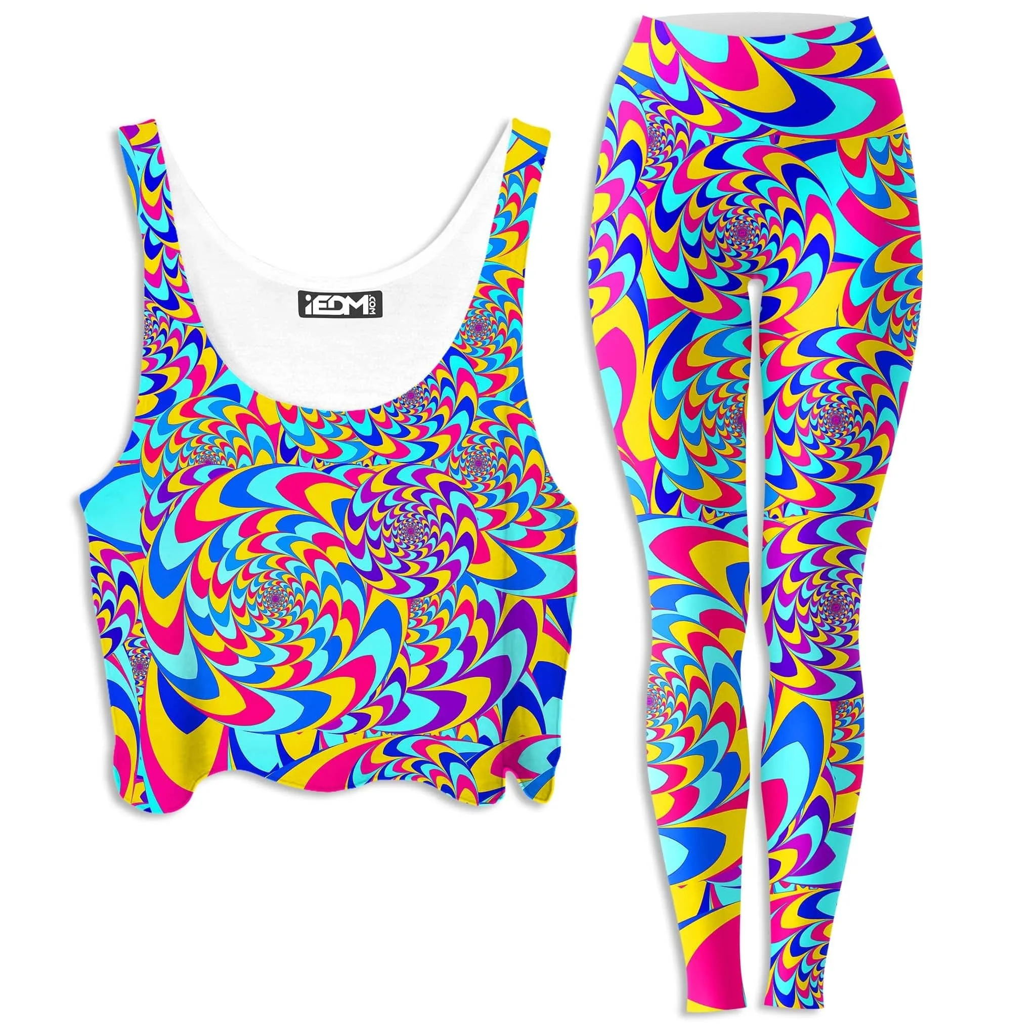 Rabbit Hole Crop Top and Leggings Combo sold by iEDM
