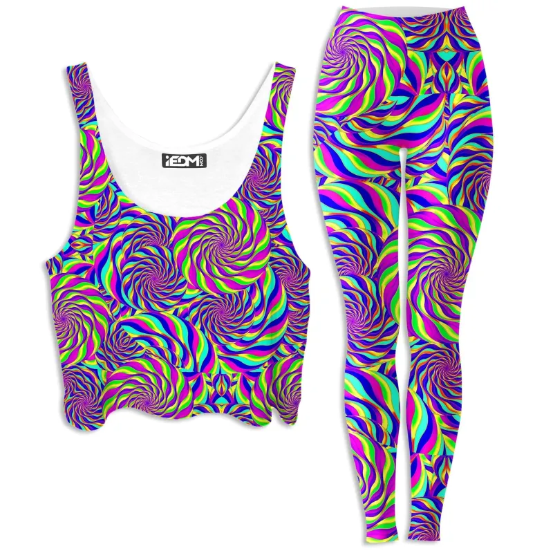 Spinzone Crop Top and Leggings Combo sold by iEDM