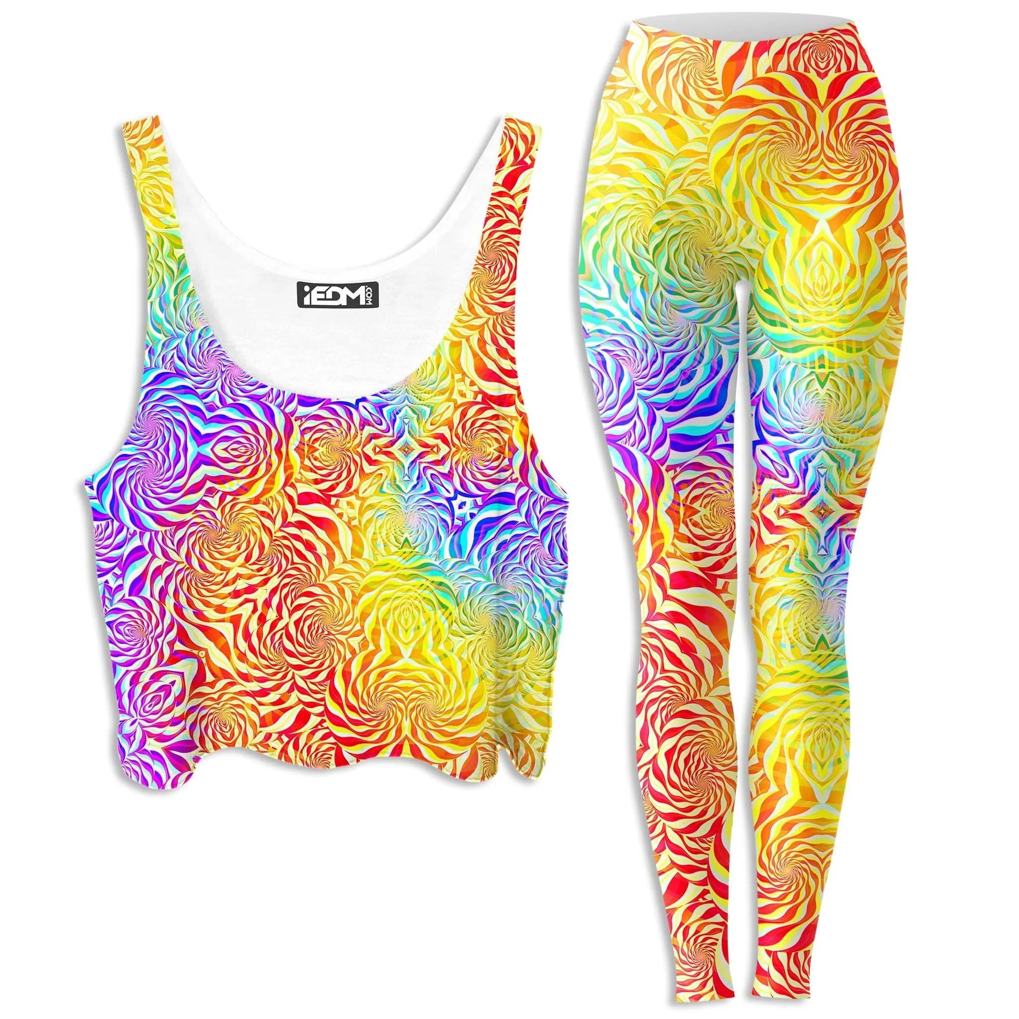 Sunrays Crop Top and Leggings Combo sold by iEDM