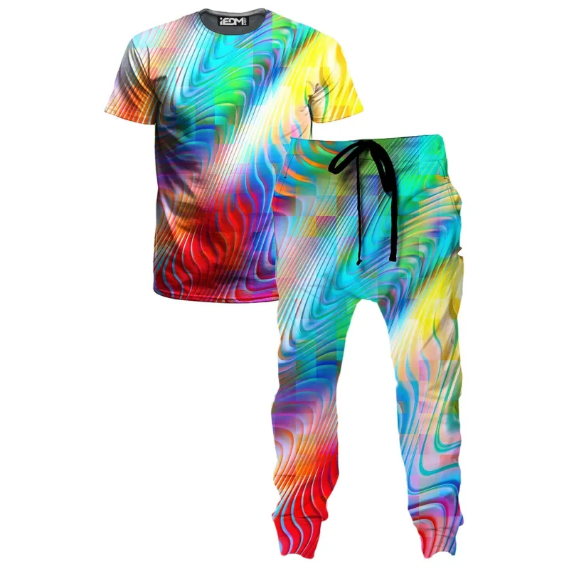 Rainbow Prism T-Shirt and Joggers Combo made by iEDM