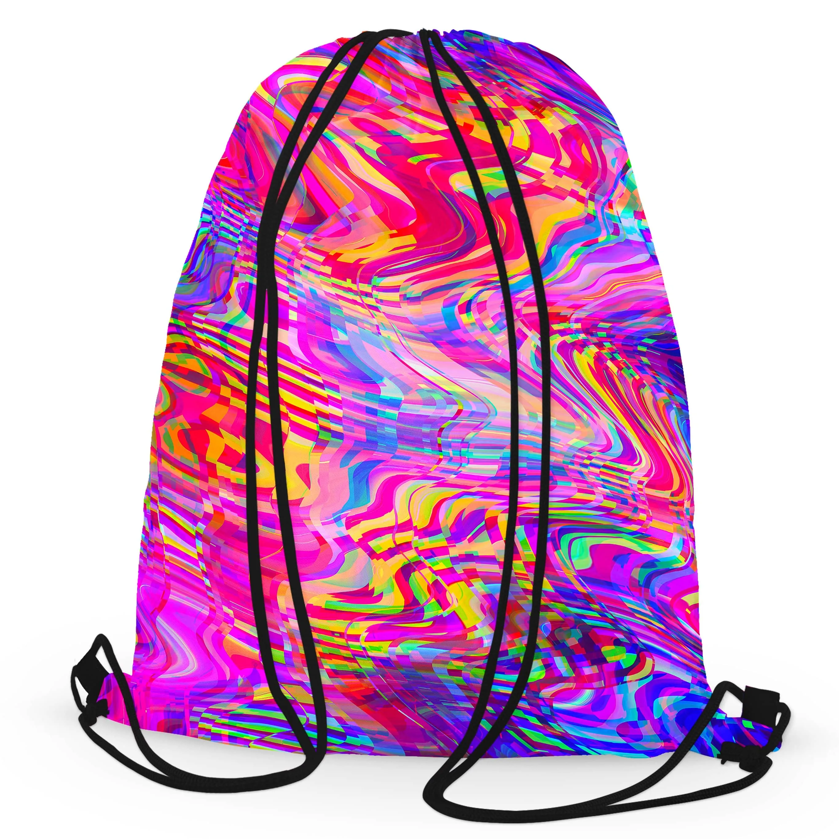 Glitch Waves Drawstring Bag sold by iEDM product image thumbnail 3