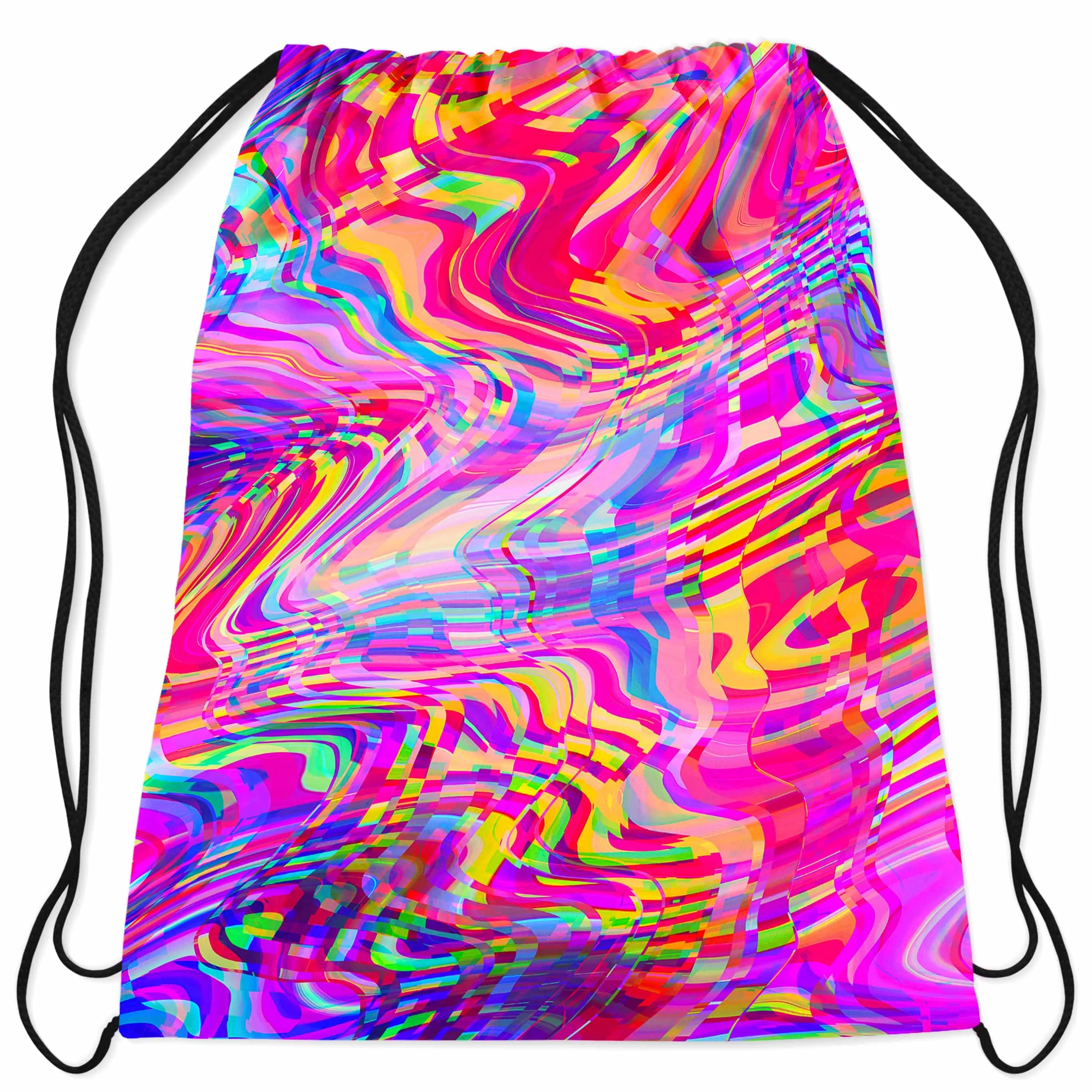 Glitch Waves Drawstring Bag sold by iEDM