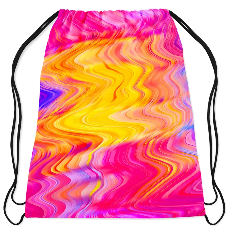 Psychedelic Aftershock Drawstring Bag sold by iEDM