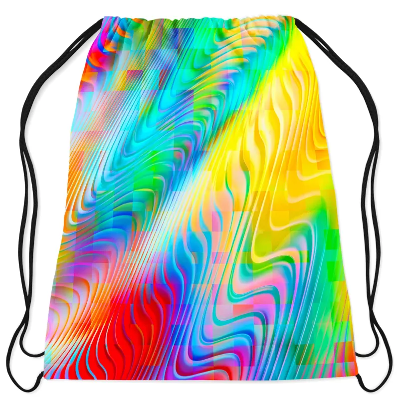Rainbow Prism Drawstring Bag sold by iEDM