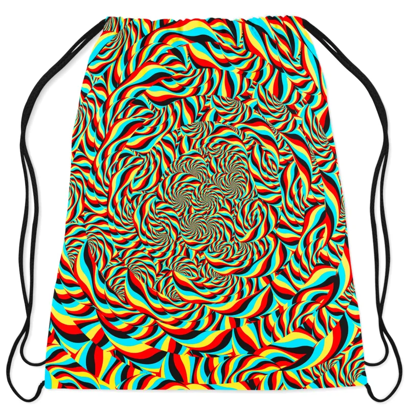 Trippy Swirl Drawstring Bag sold by iEDM