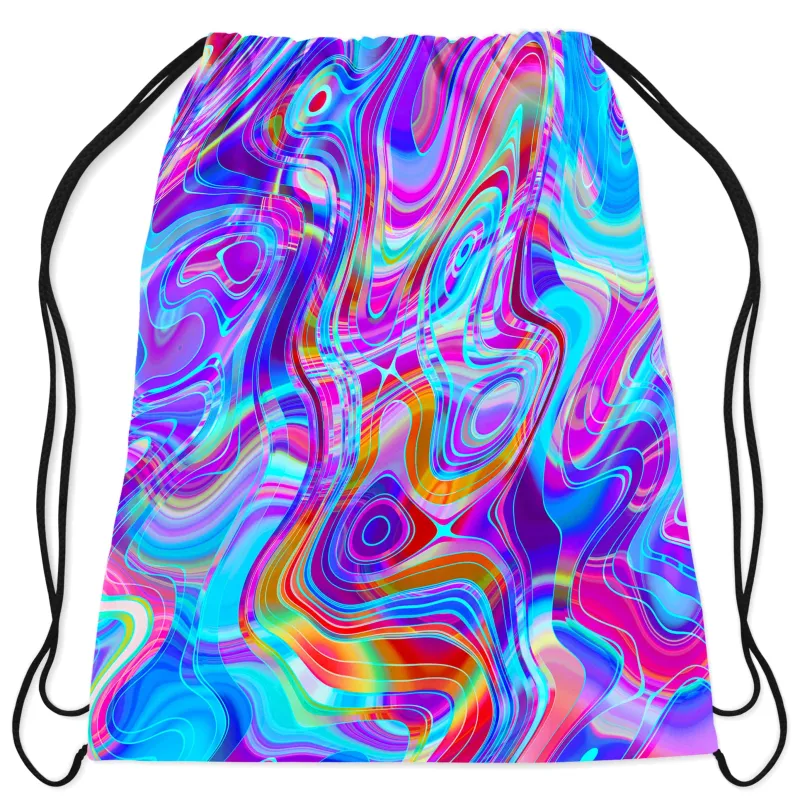 Aqua Realm Drawstring Bag sold by iEDM