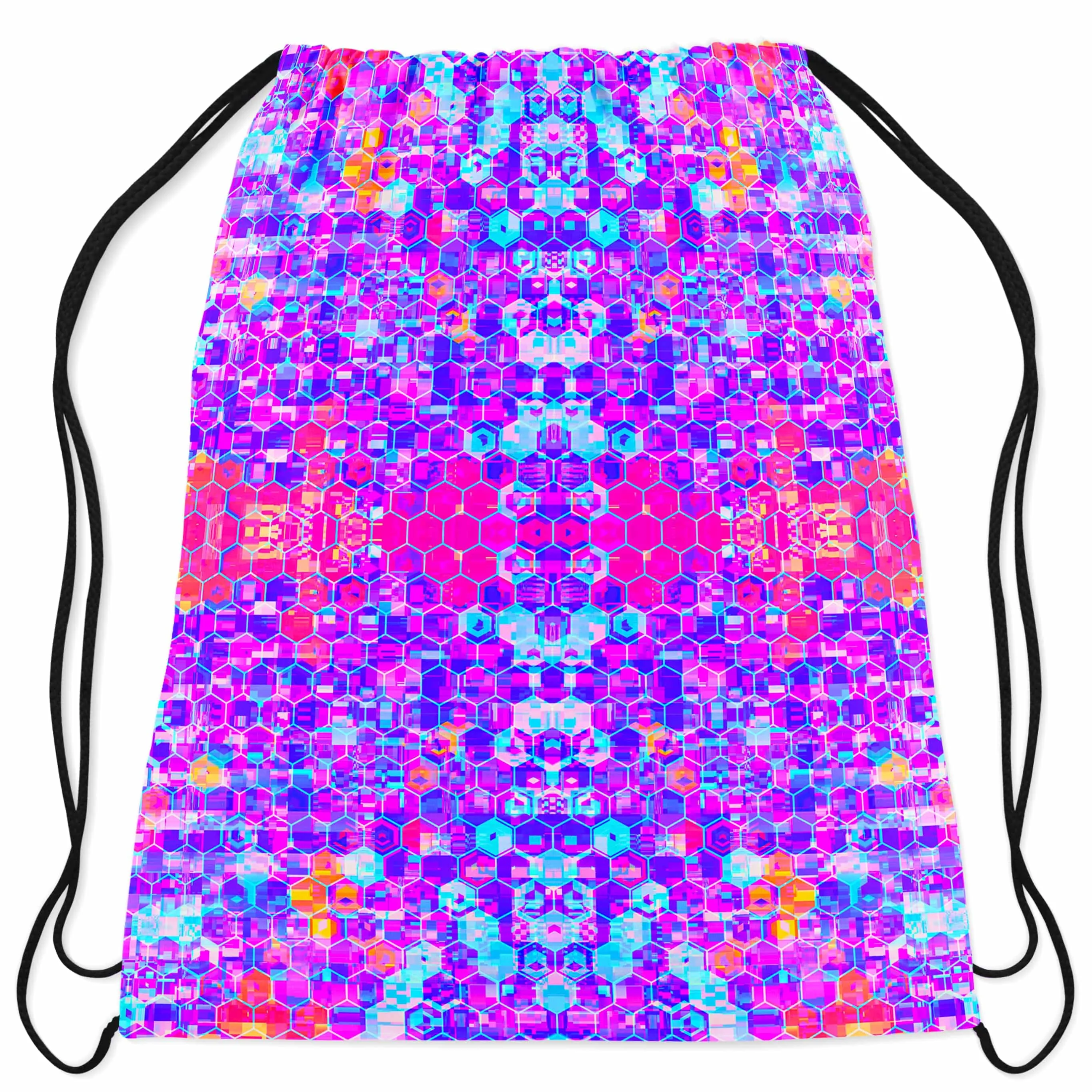 Blocks Of Life Drawstring Bag sold by iEDM