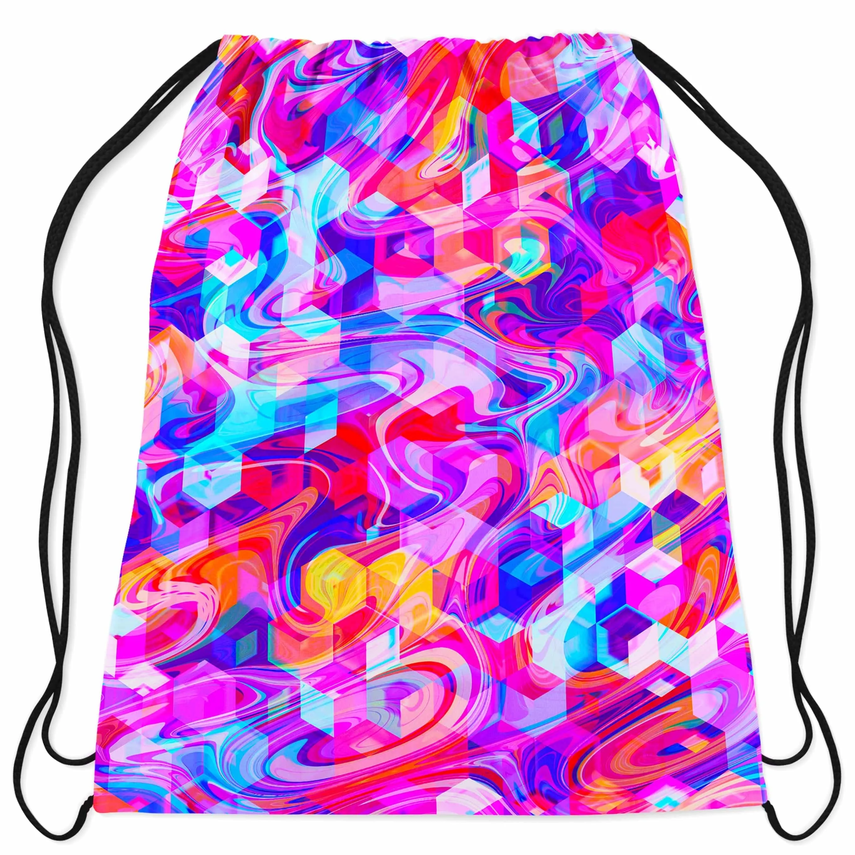 Cubic Drop Drawstring Bag sold by iEDM