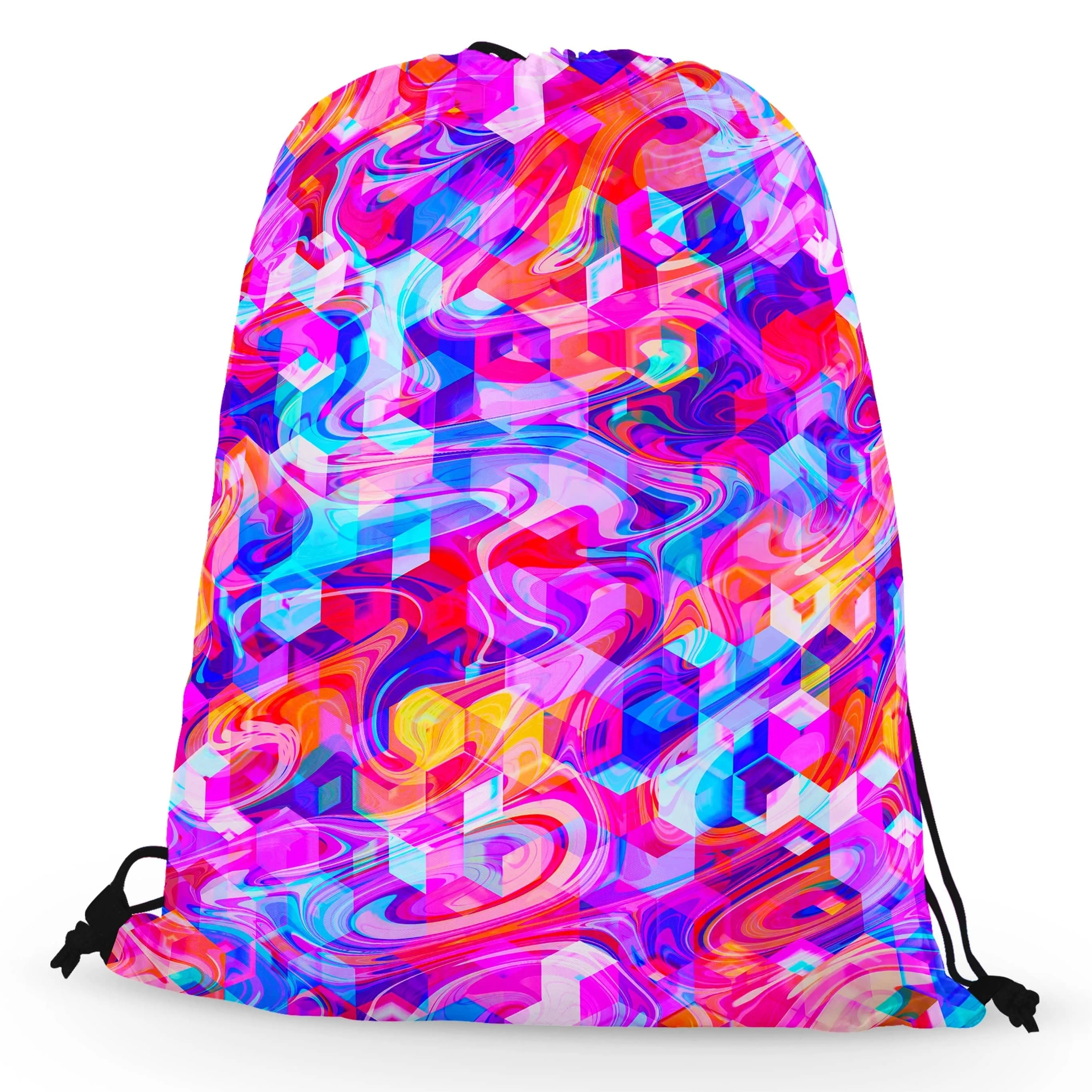Cubic Drop Drawstring Bag sold by iEDM product image thumbnail 2