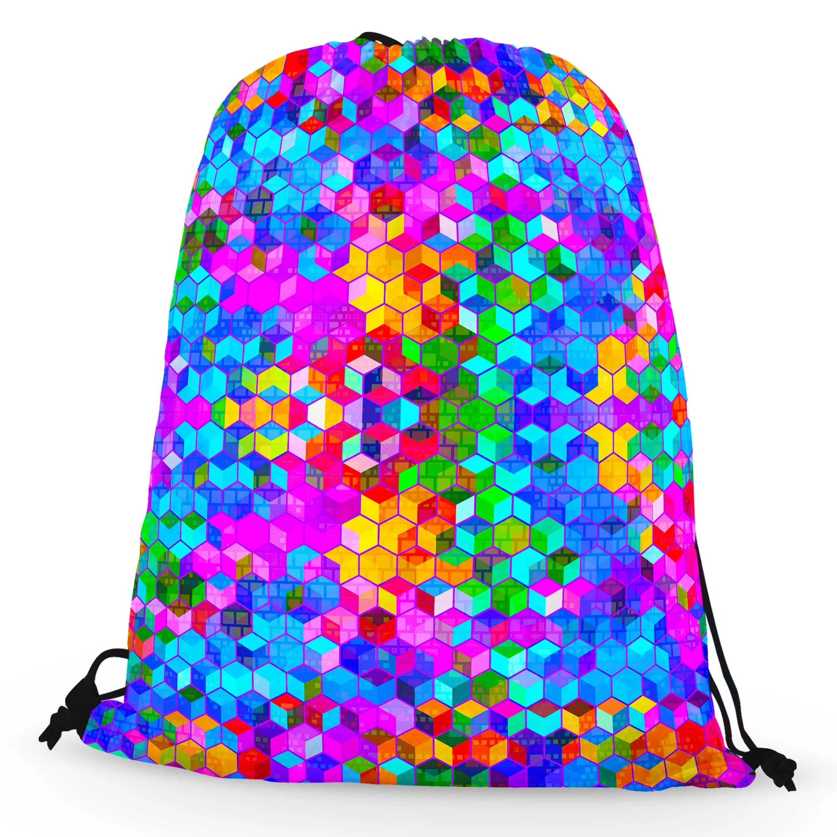 Cubism Drawstring Bag sold by iEDM product image thumbnail 2