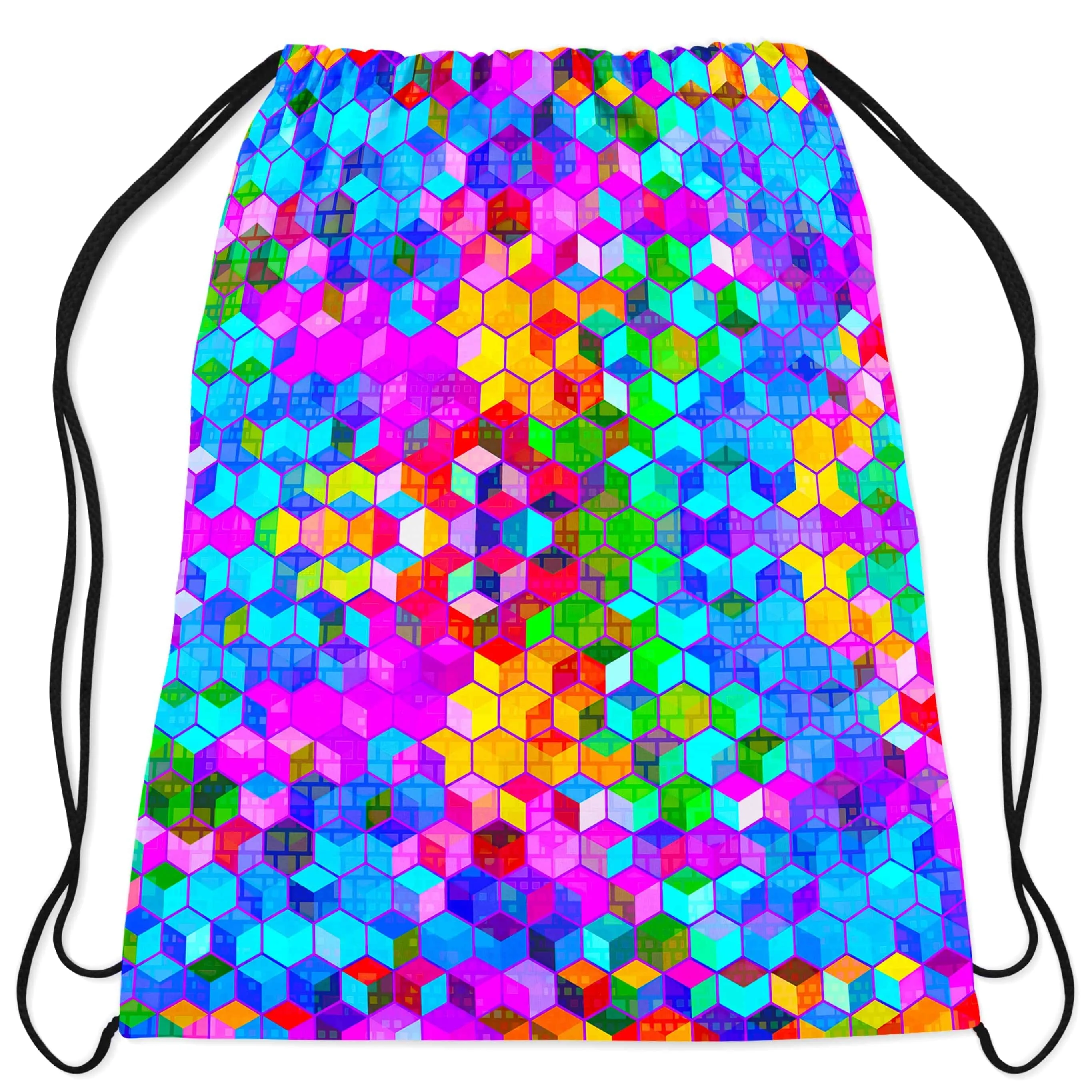 Cubism Drawstring Bag sold by iEDM