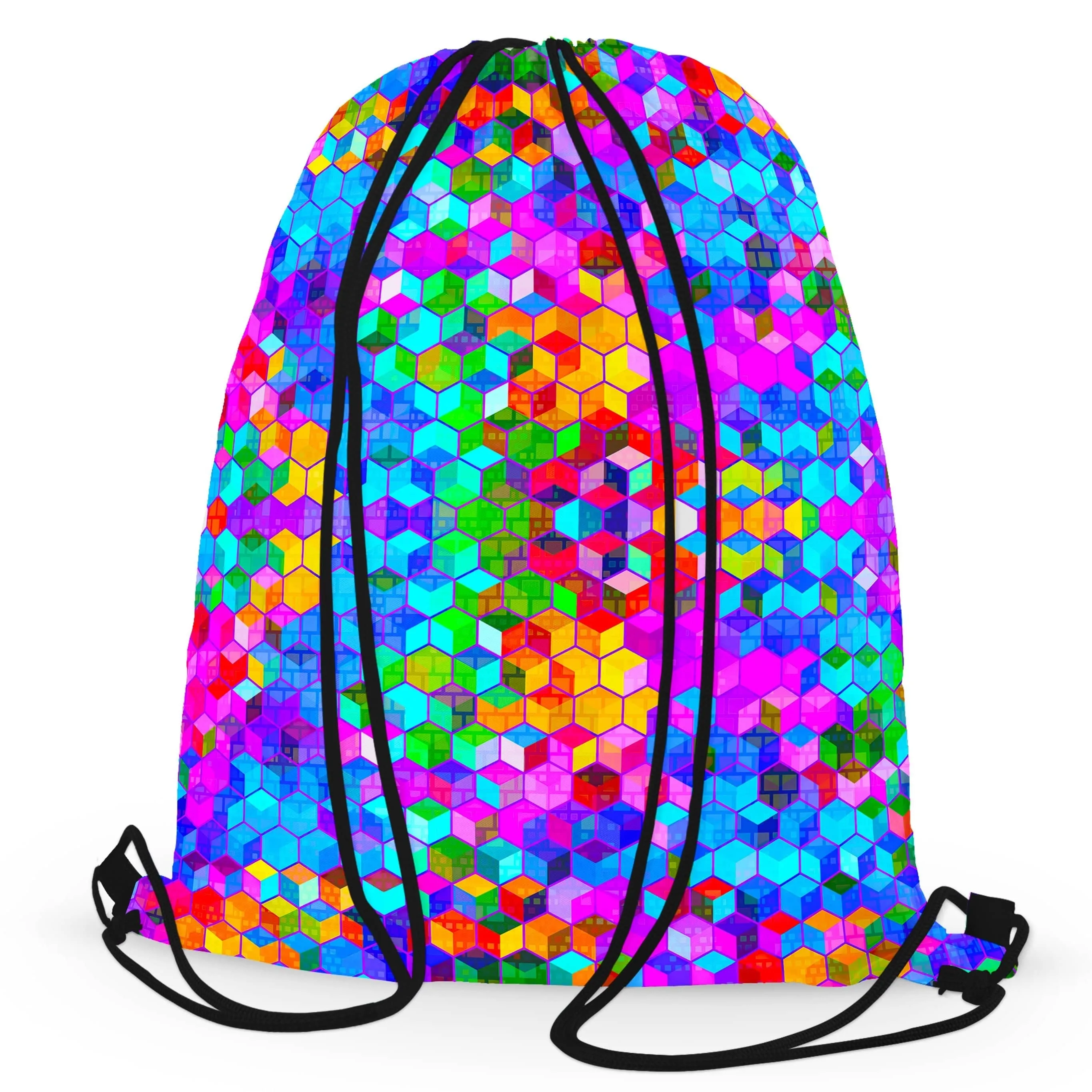Cubism Drawstring Bag sold by iEDM product image thumbnail 3