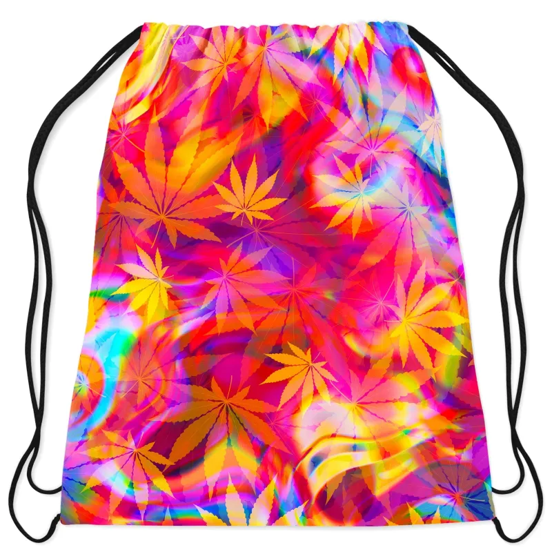 Ganja Dreamin Drawstring Bag sold by iEDM
