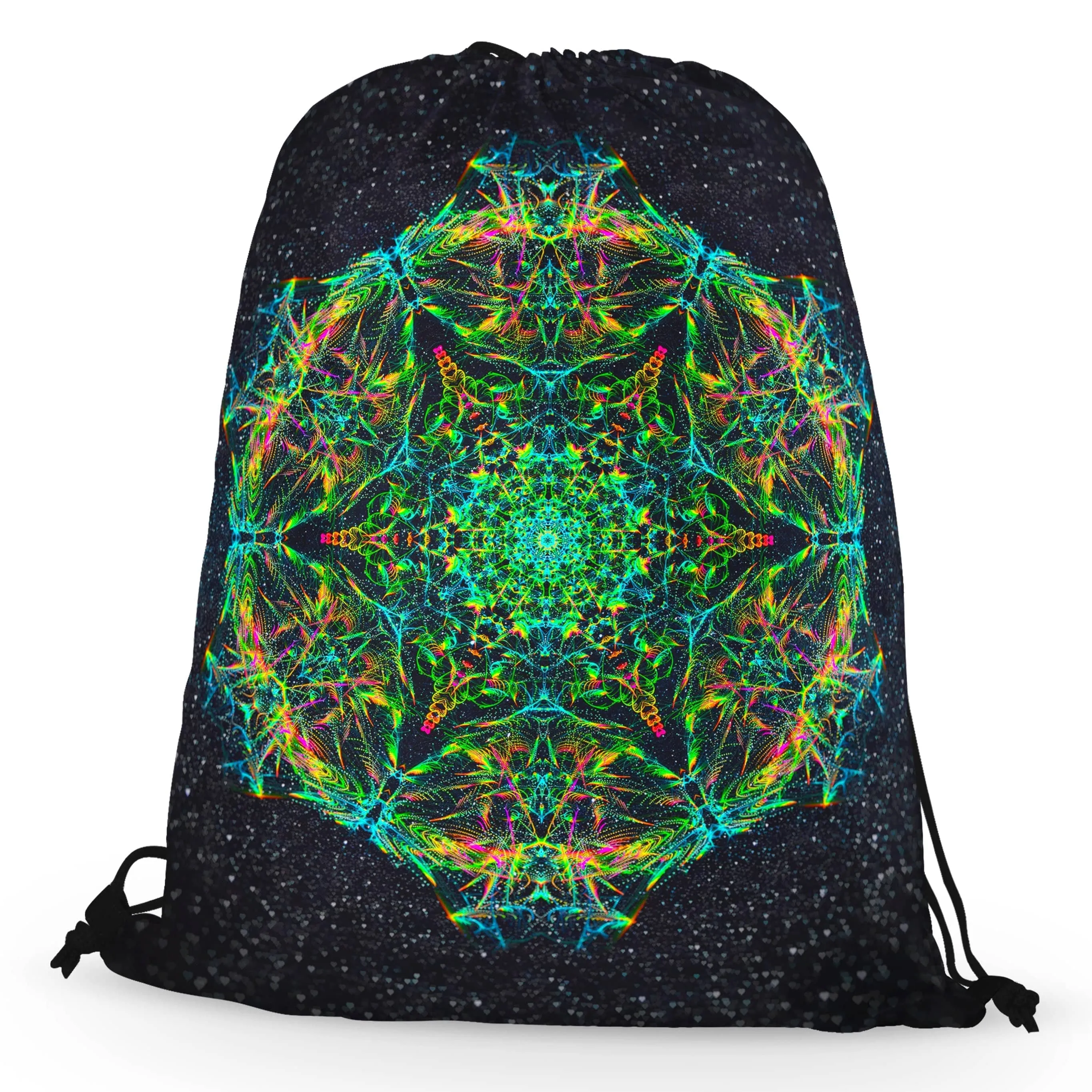 Green Prism Drawstring Bag sold by iEDM product image thumbnail 2
