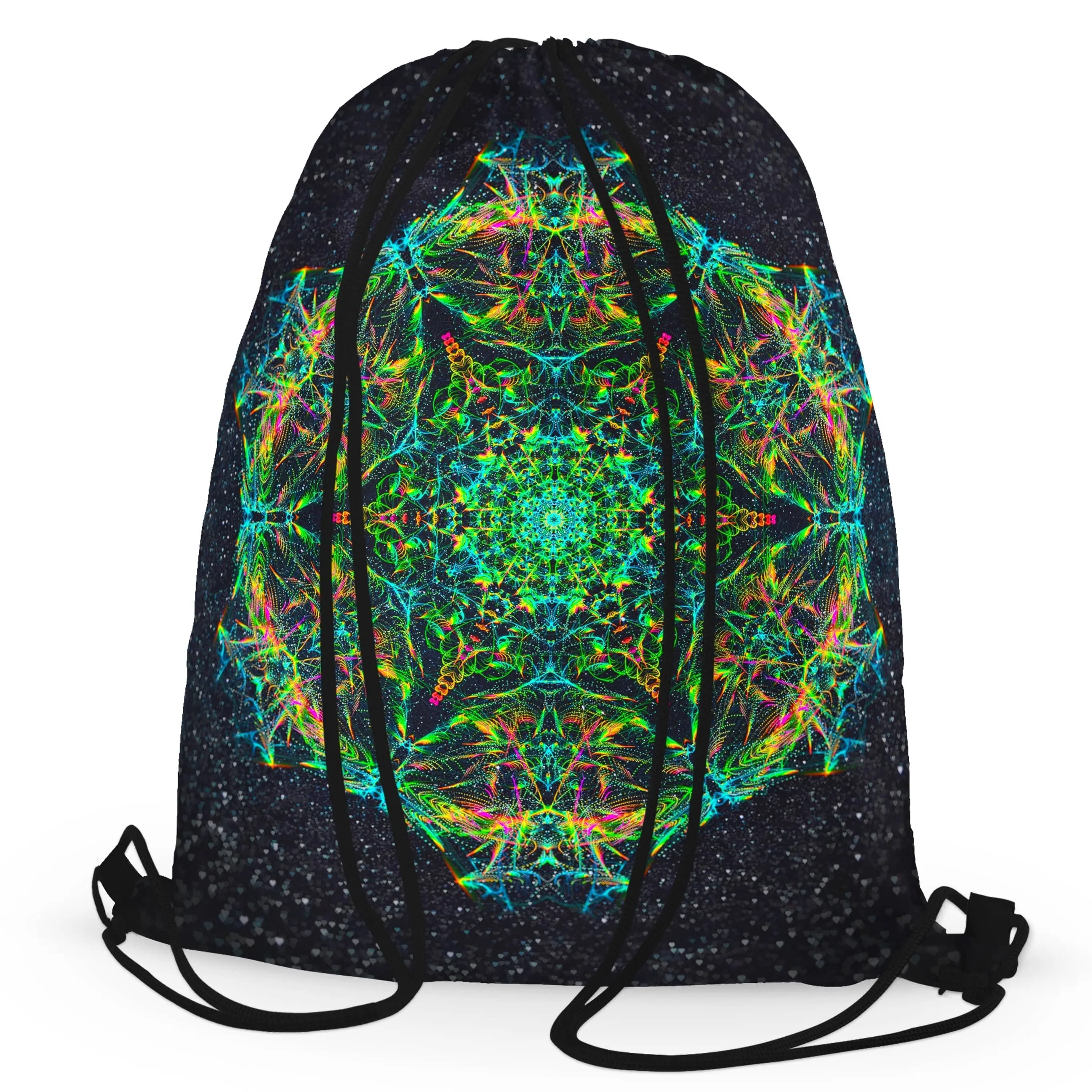 Green Prism Drawstring Bag sold by iEDM product image thumbnail 3