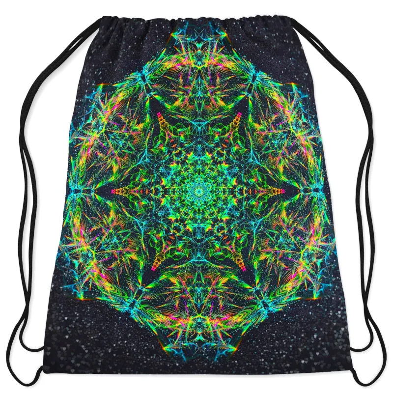 Green Prism Drawstring Bag sold by iEDM