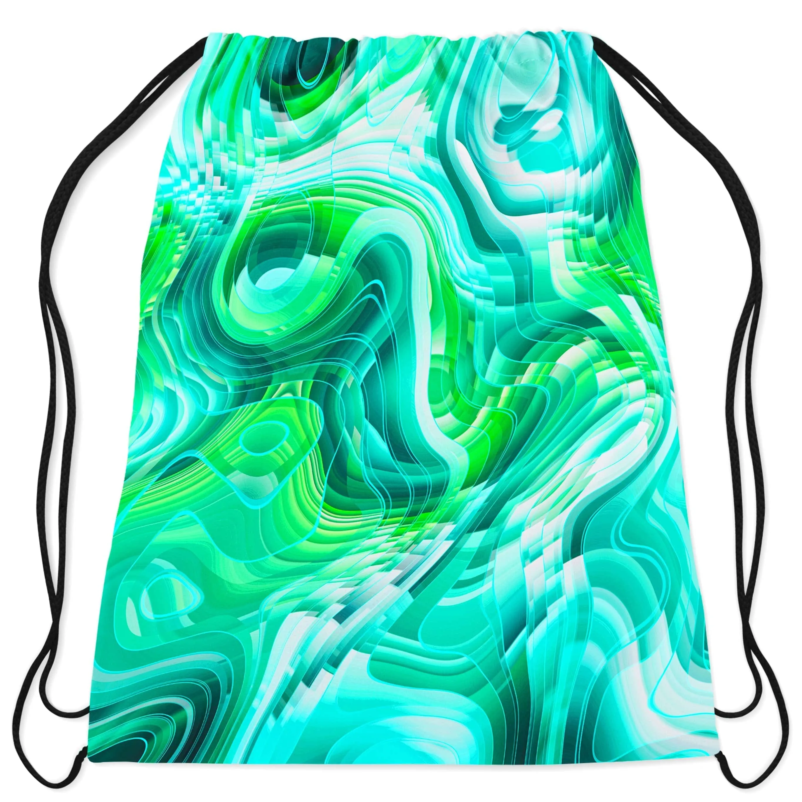 Green Schism Drawstring Bag sold by iEDM