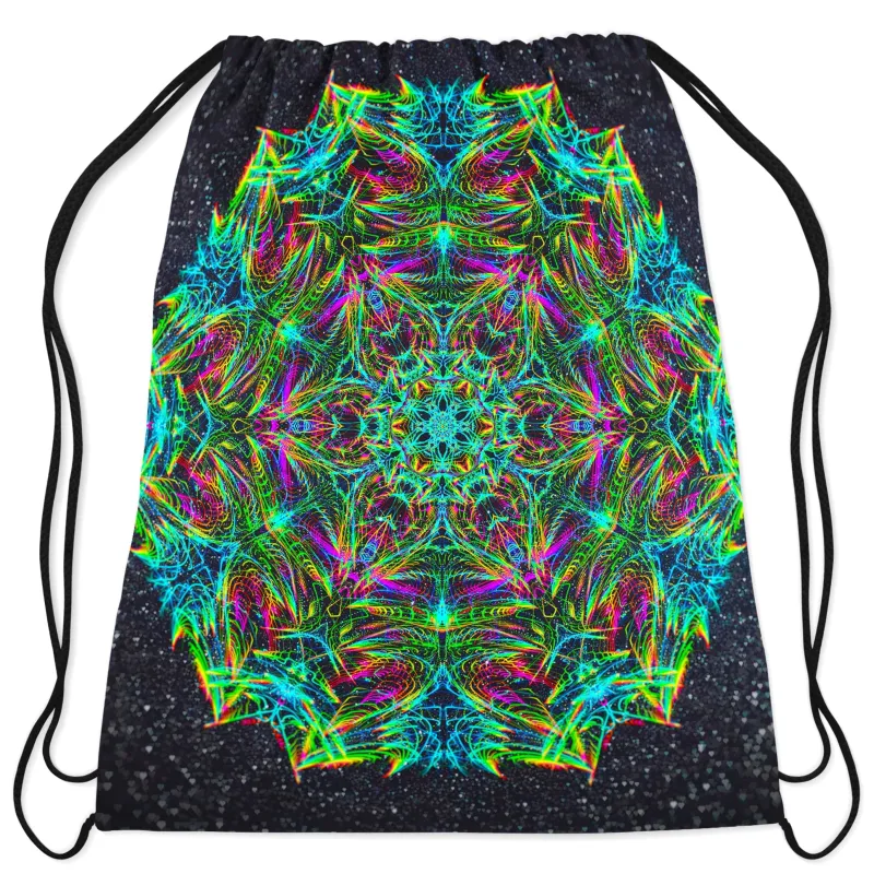 Green Warp Drawstring Bag sold by iEDM