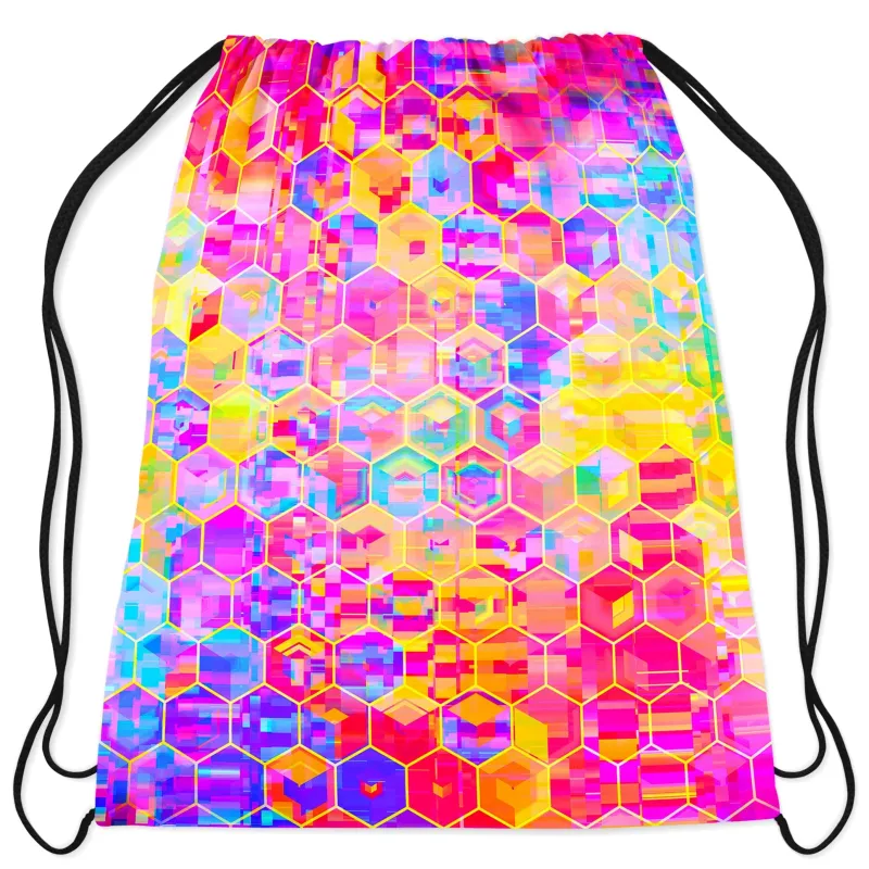 Spectral Cubes Drawstring Bag sold by iEDM
