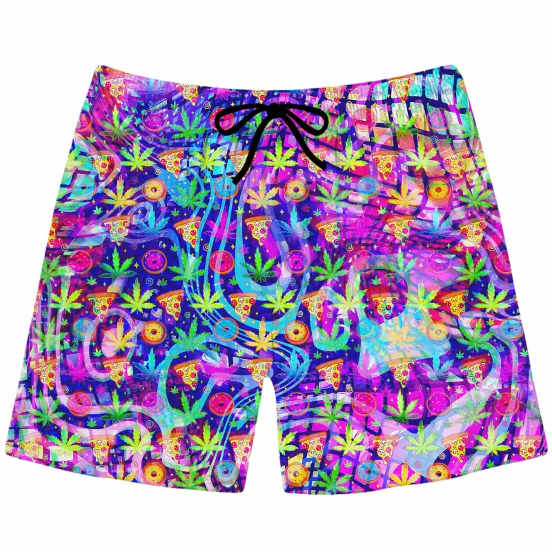 Dreamin Of Munchies Swim Trunks sold by iEDM