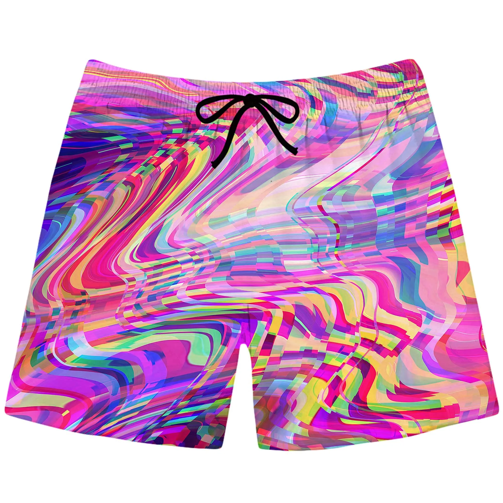Glitch Waves Swim Trunks sold by iEDM