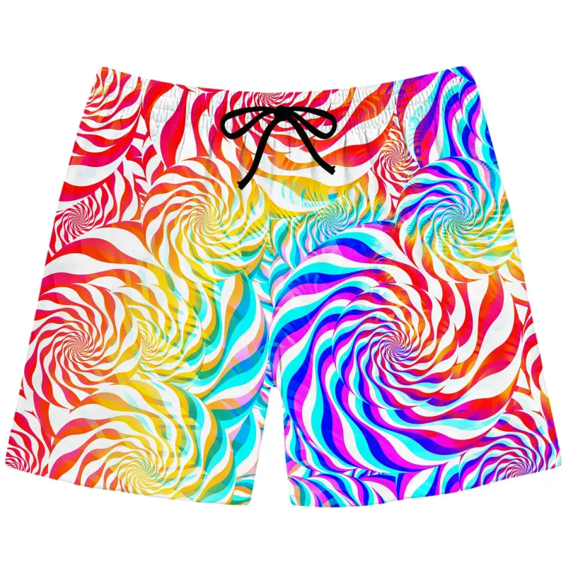 PLUR Rainbow Swim Trunks sold by iEDM