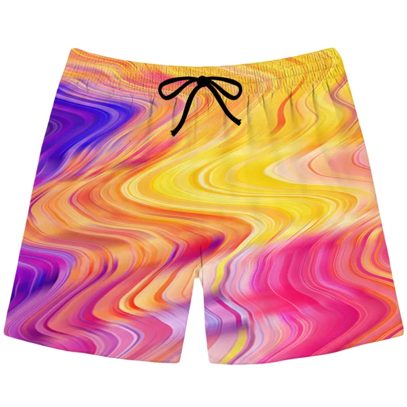 Psychedelic Aftershock Swim Trunks sold by iEDM