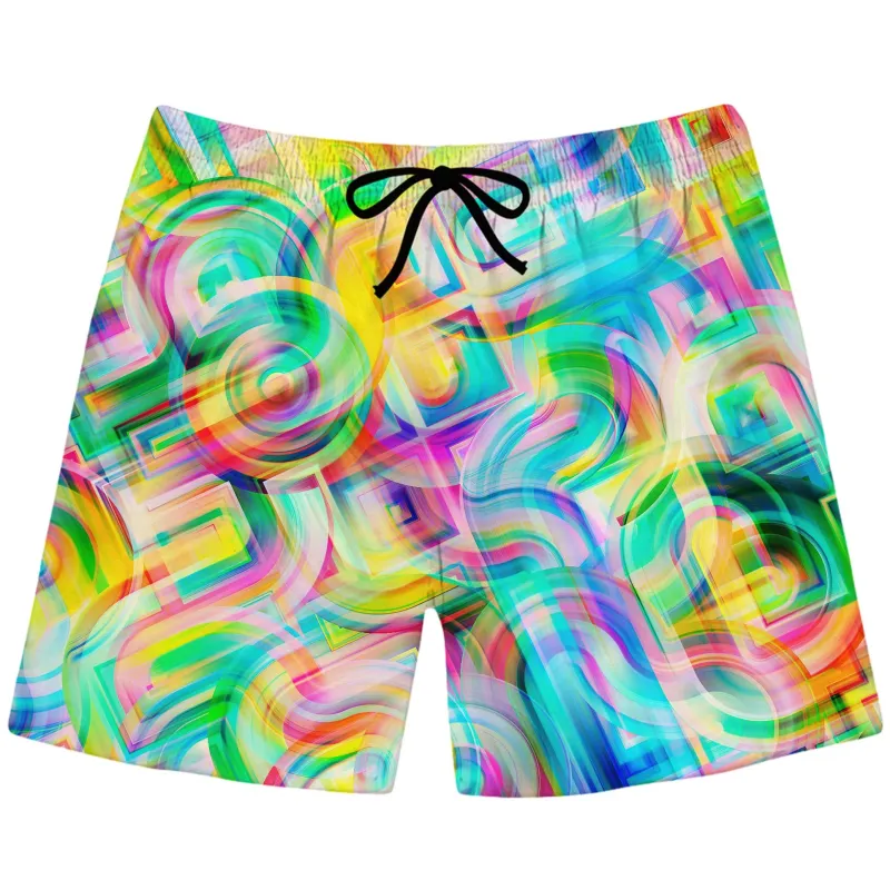 Tropical Nectar Swim Trunks sold by iEDM