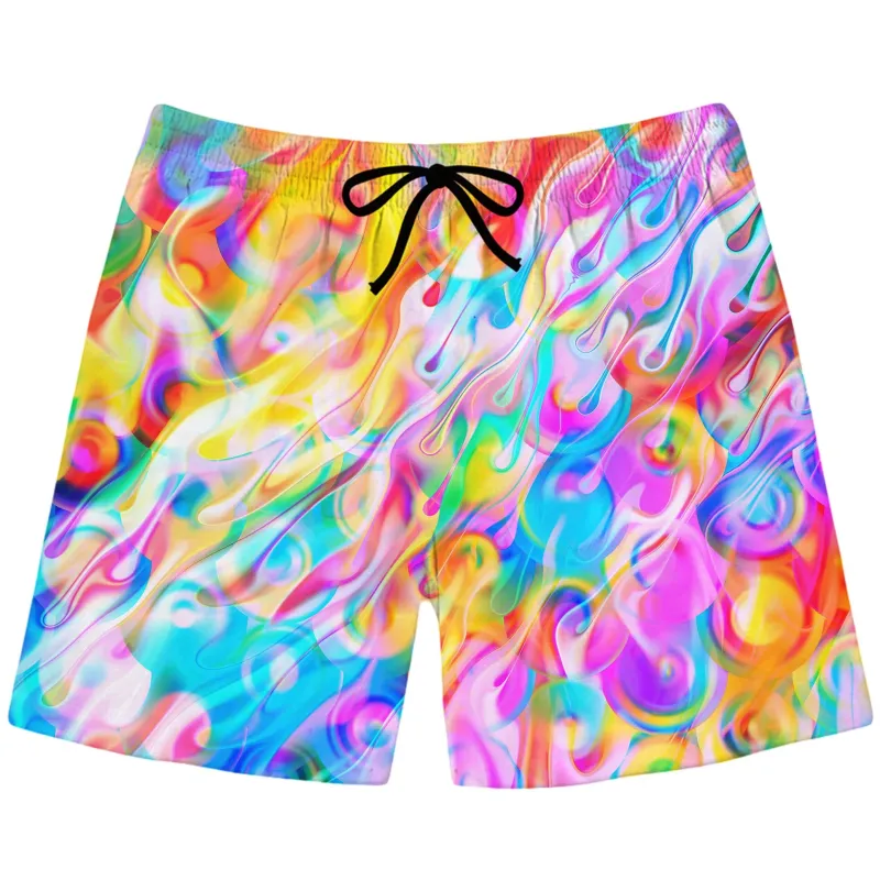 Blissful Drip Swim Trunks sold by iEDM