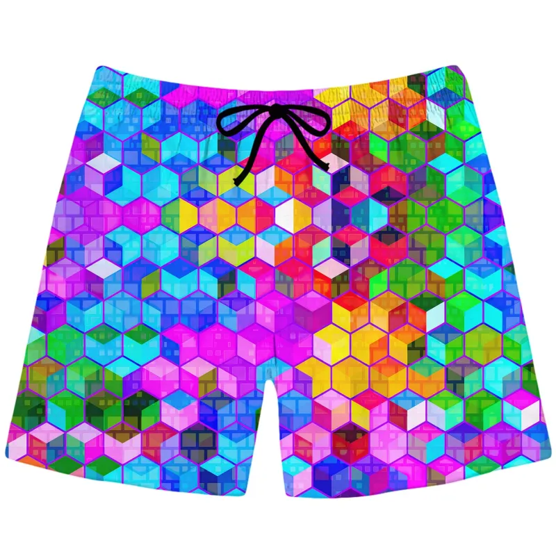 Cubism Swim Trunks sold by iEDM