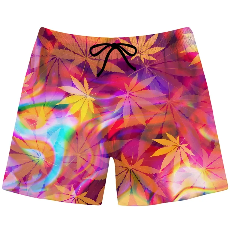 Ganja Dreamin Swim Trunks sold by iEDM