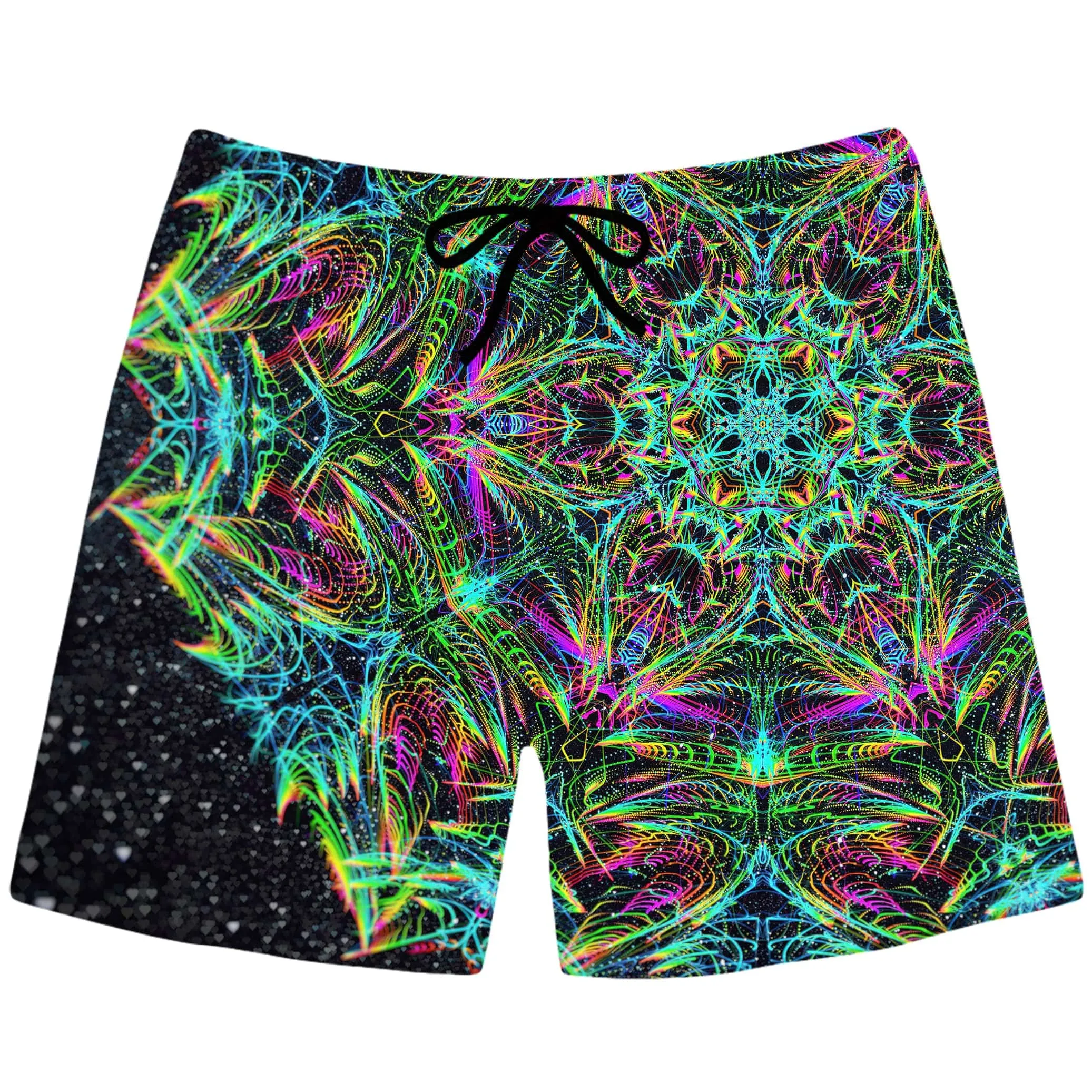 Green Warp Swim Trunks sold by iEDM