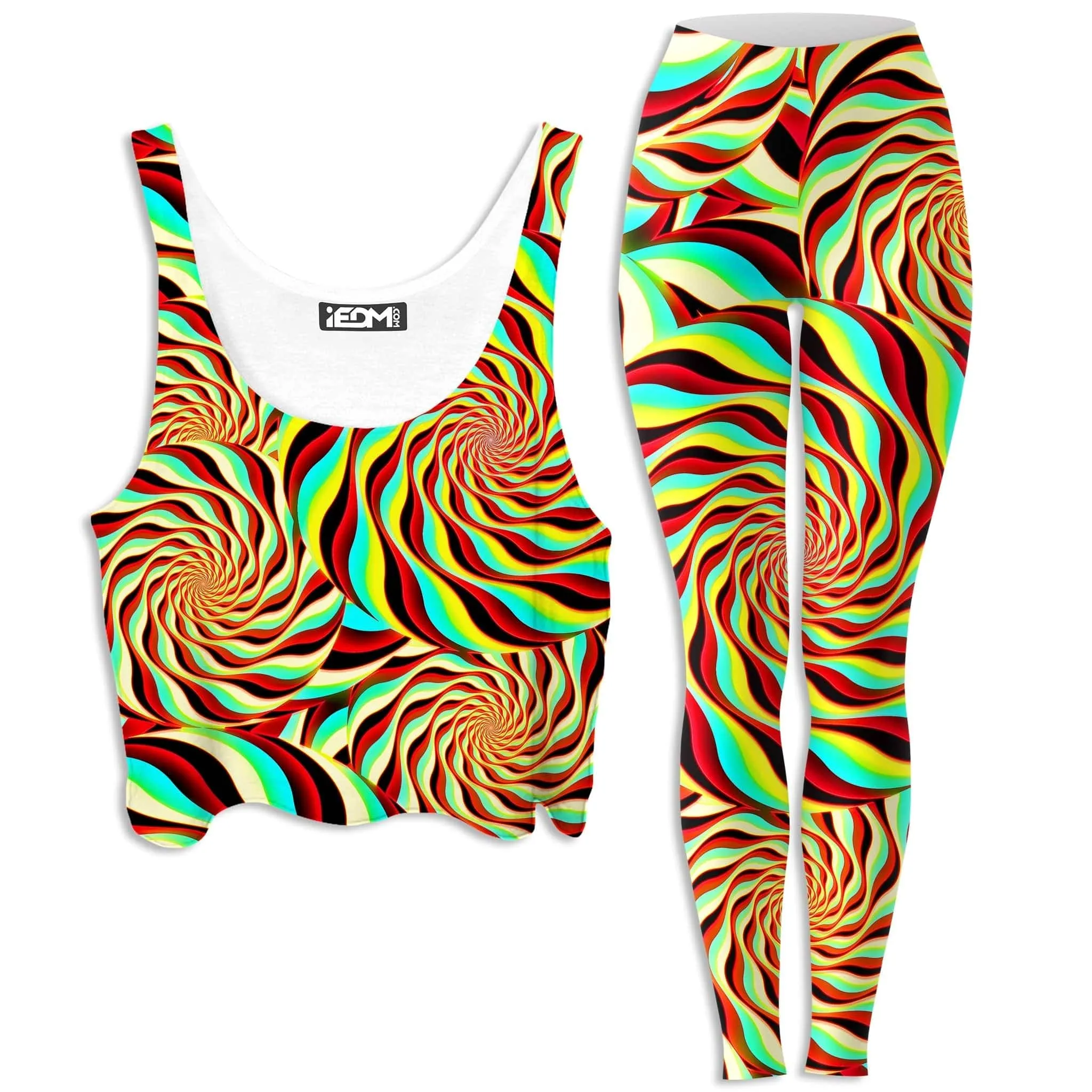 Pineal Swirl Crop Top and Leggings Combo sold by iEDM