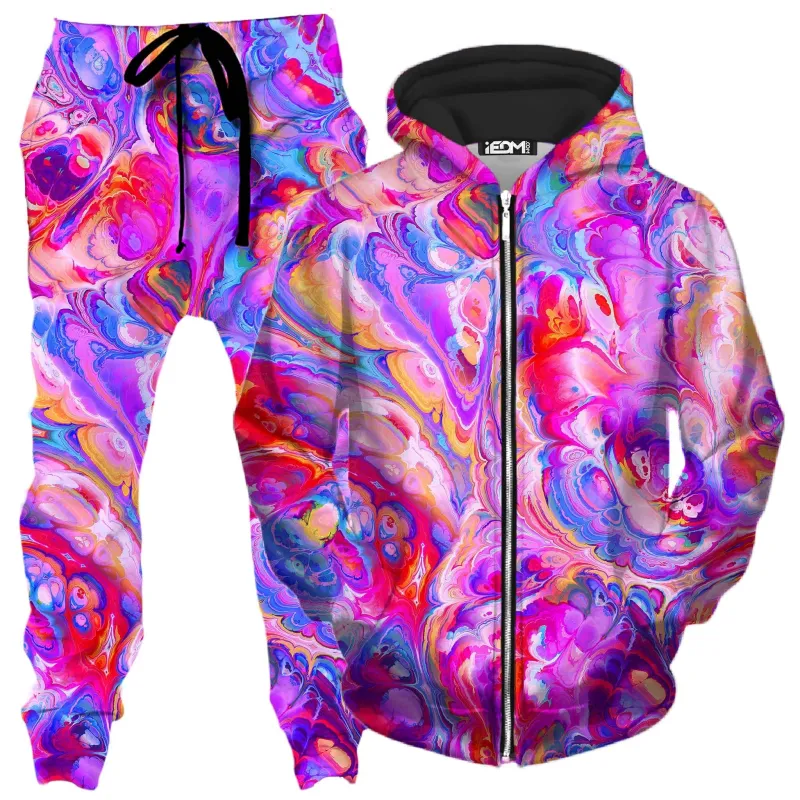 Plasma Flow Zip-Up Hoodie and Joggers Combo sold by iEDM