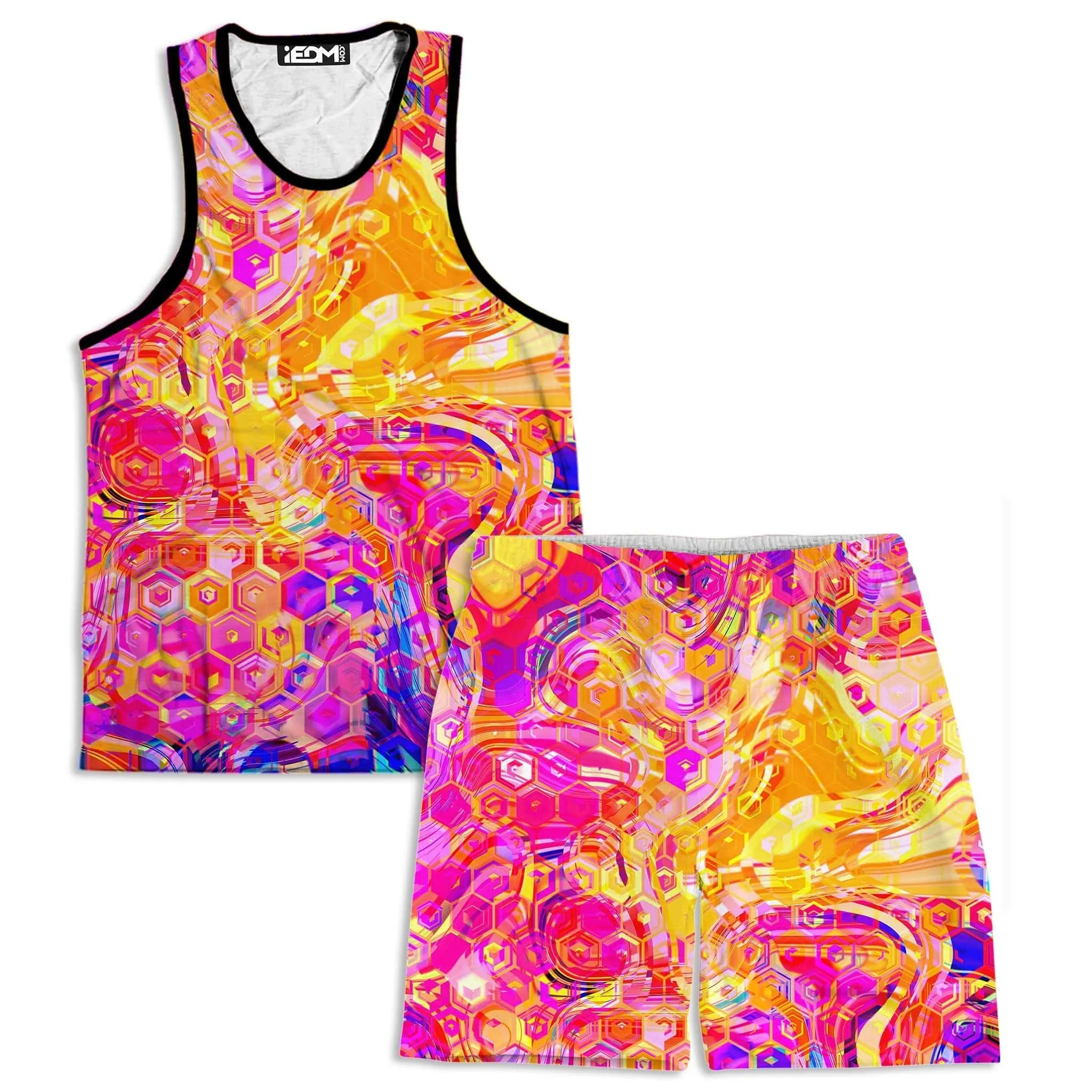 Ornate Drip Men's Tank and Shorts Combo sold by iEDM