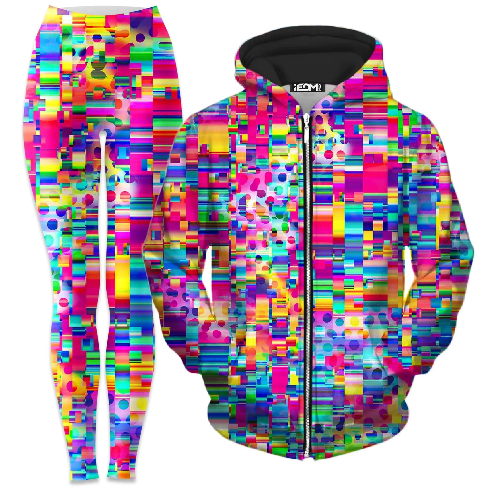 No Signal Zip-Up Hoodie and Leggings Combo sold by iEDM