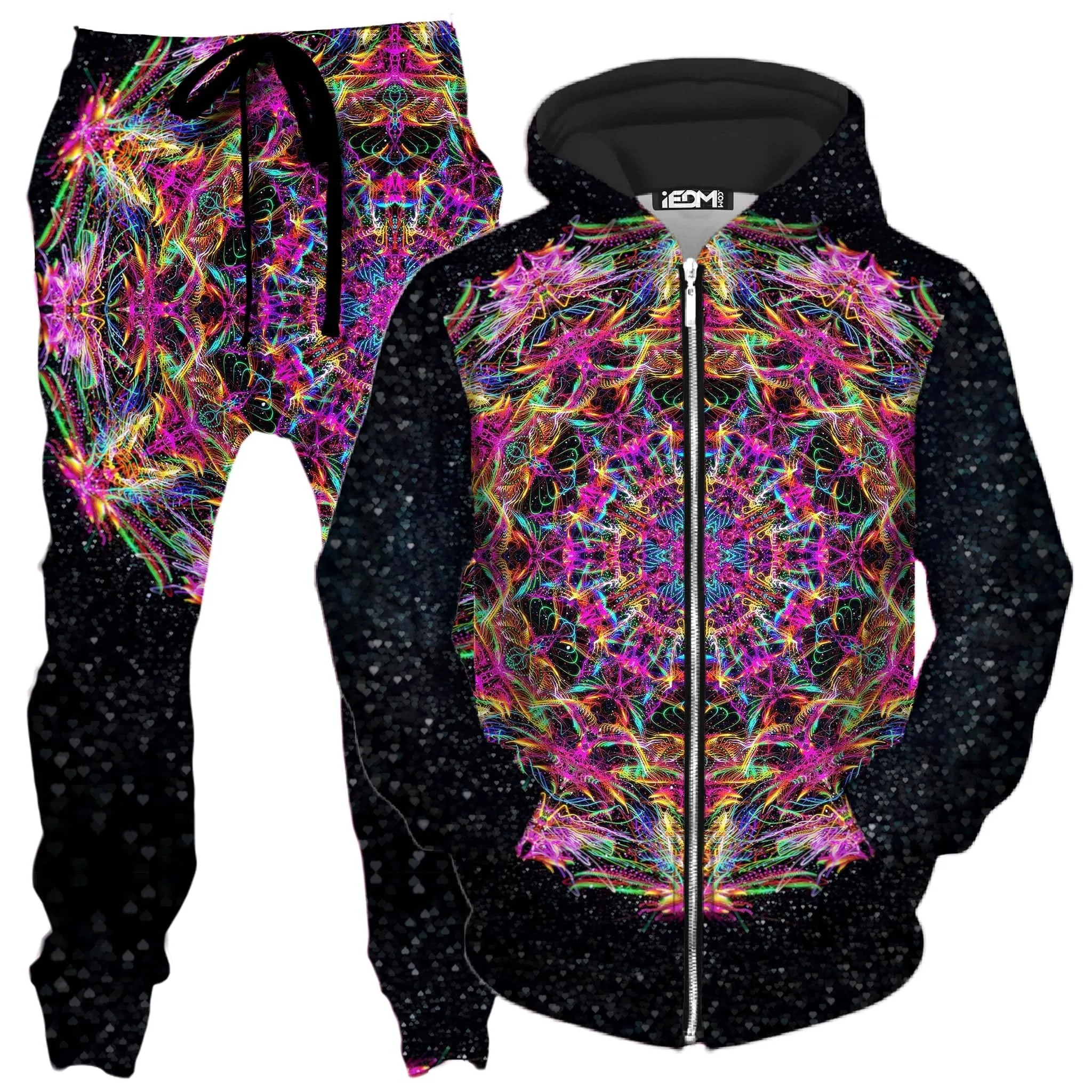 Pastel Warp Zip-Up Hoodie and Joggers Combo sold by iEDM