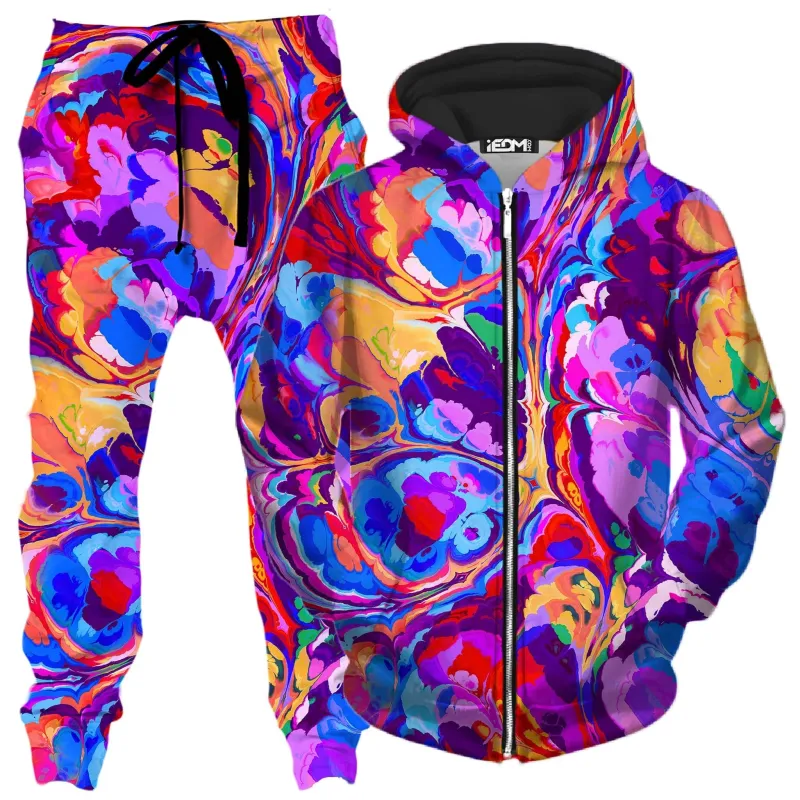 Overflow Zip-Up Hoodie and Joggers Combo sold by iEDM