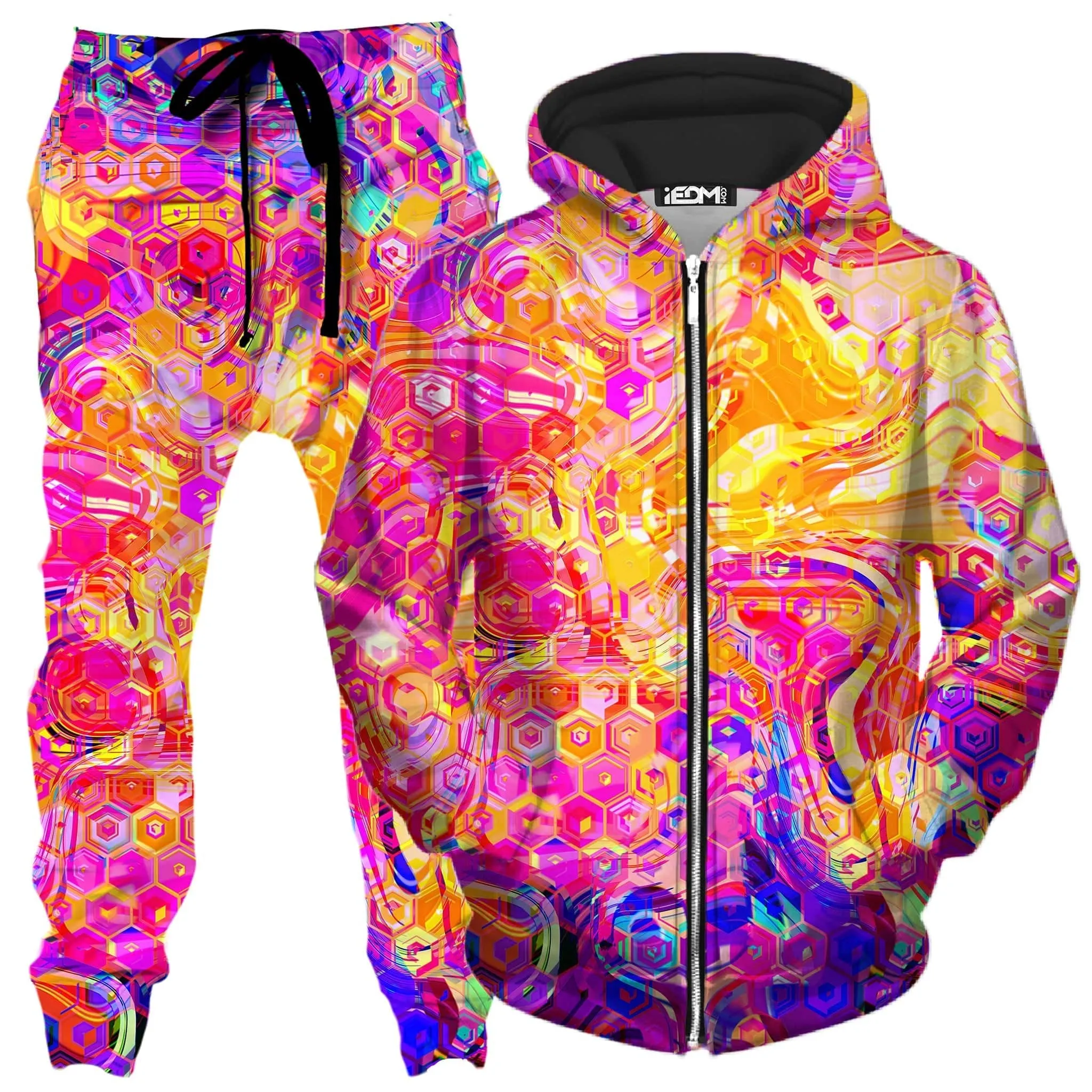 Ornate Drip Zip-Up Hoodie and Joggers Combo sold by iEDM