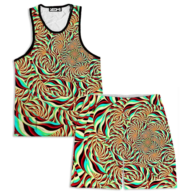Horizon Trippy Men's Tank and Shorts Combo sold by iEDM