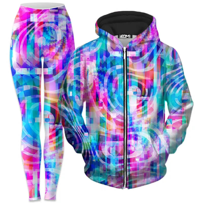 Motherboard Zip-Up Hoodie and Leggings Combo sold by iEDM