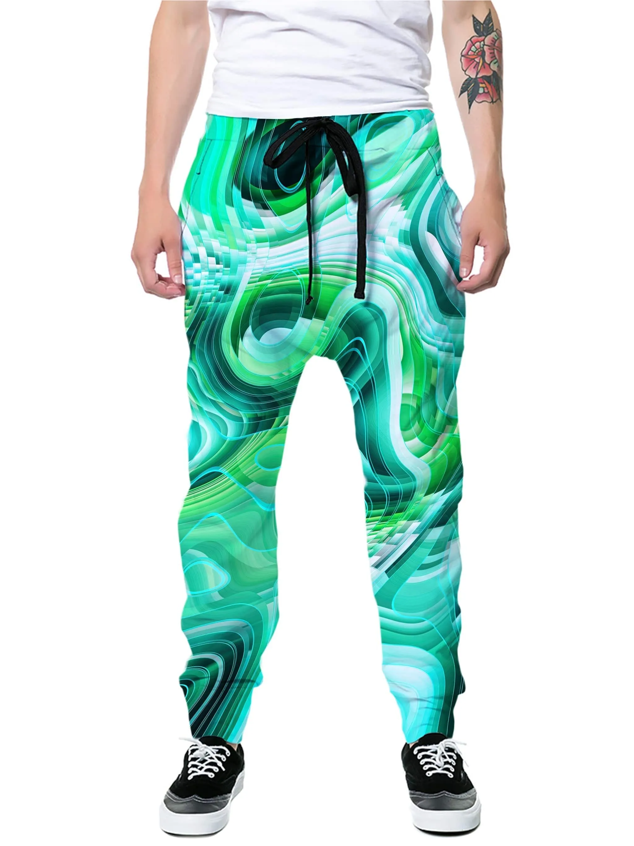 Green Schism T-Shirt and Joggers Combo sold by iEDM product image thumbnail 3