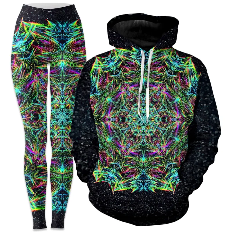 Green Warp Hoodie and Leggings Combo sold by iEDM
