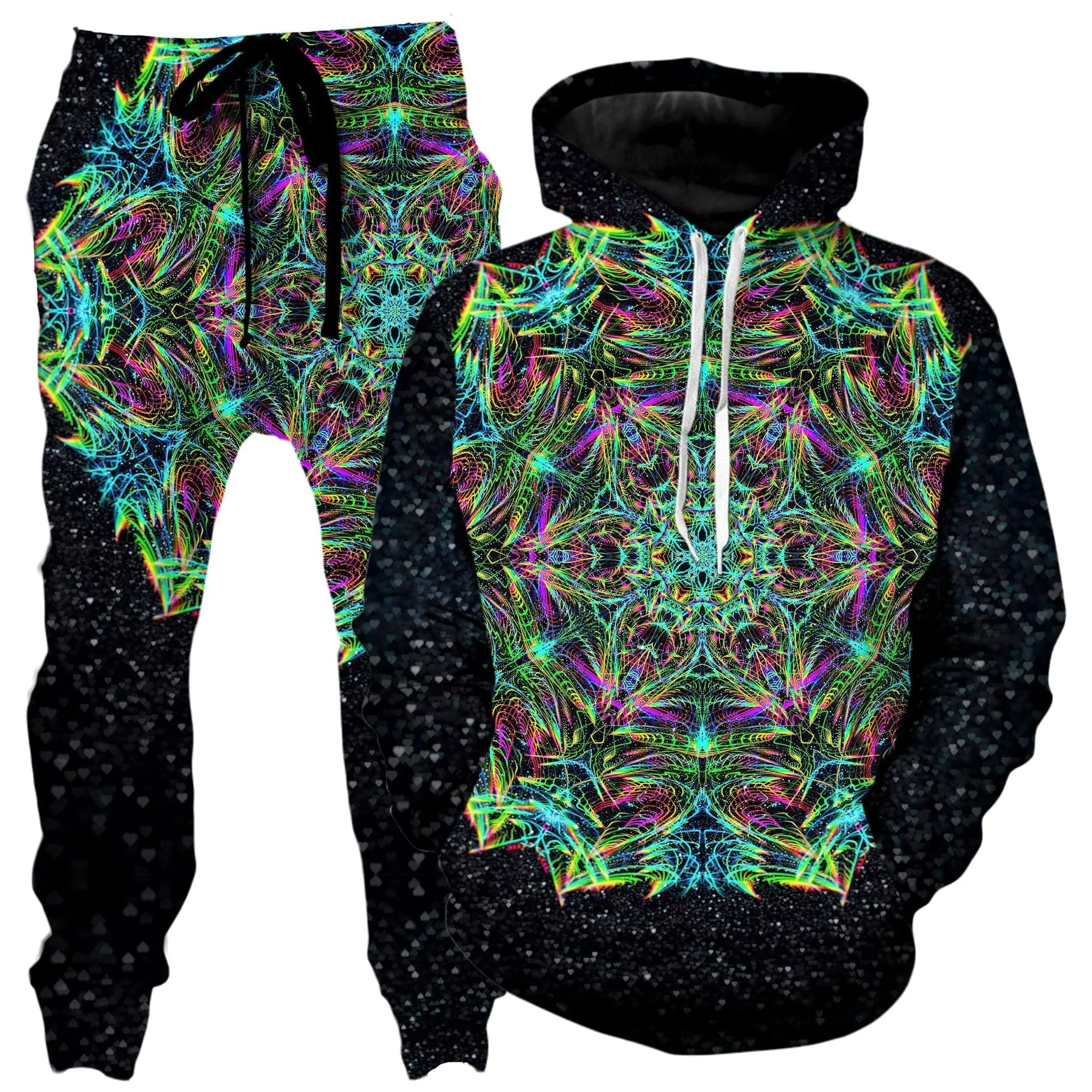 Green Warp Hoodie and Joggers Combo sold by iEDM