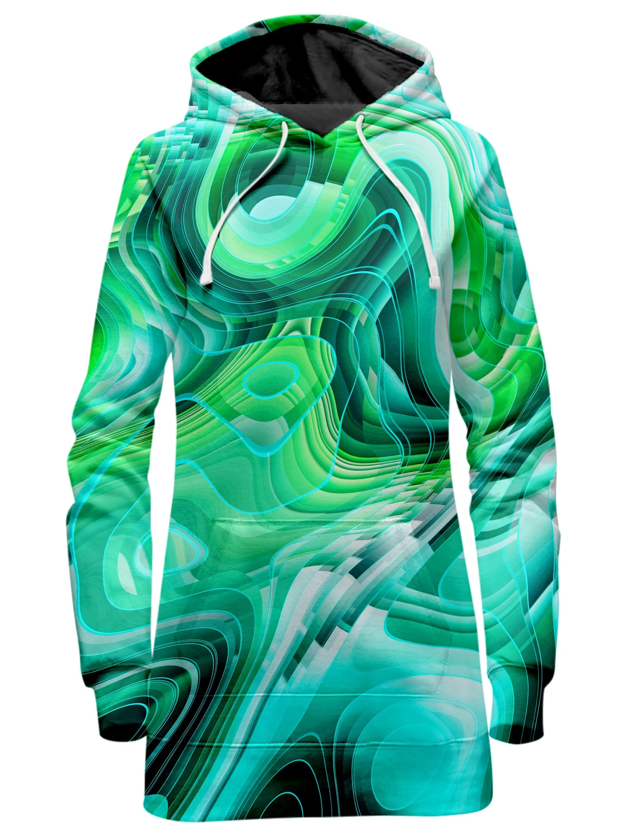 Green Schism Hoodie Dress and Leggings Combo sold by iEDM product image thumbnail 2
