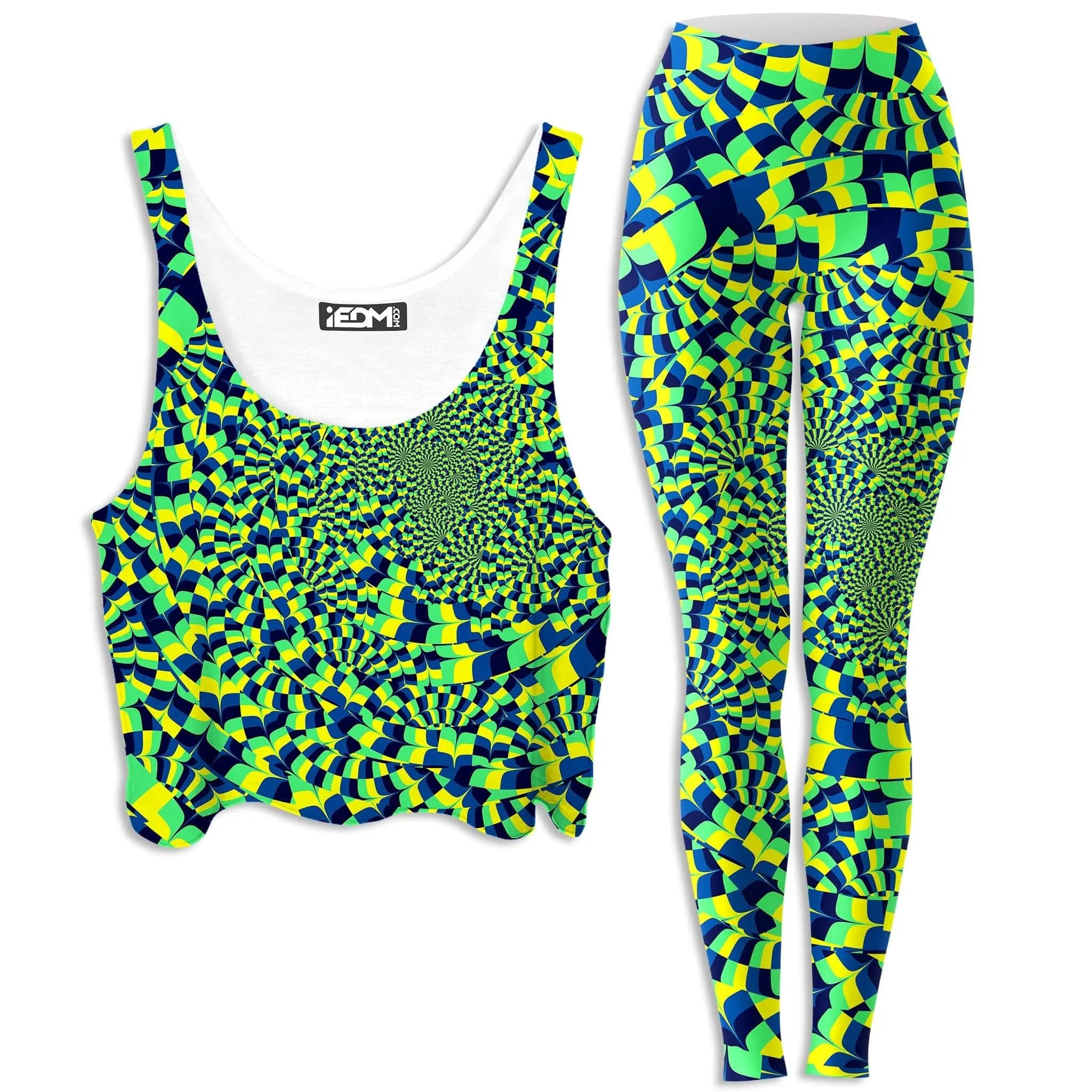 Green Portal Crop Top and Leggings Combo sold by iEDM