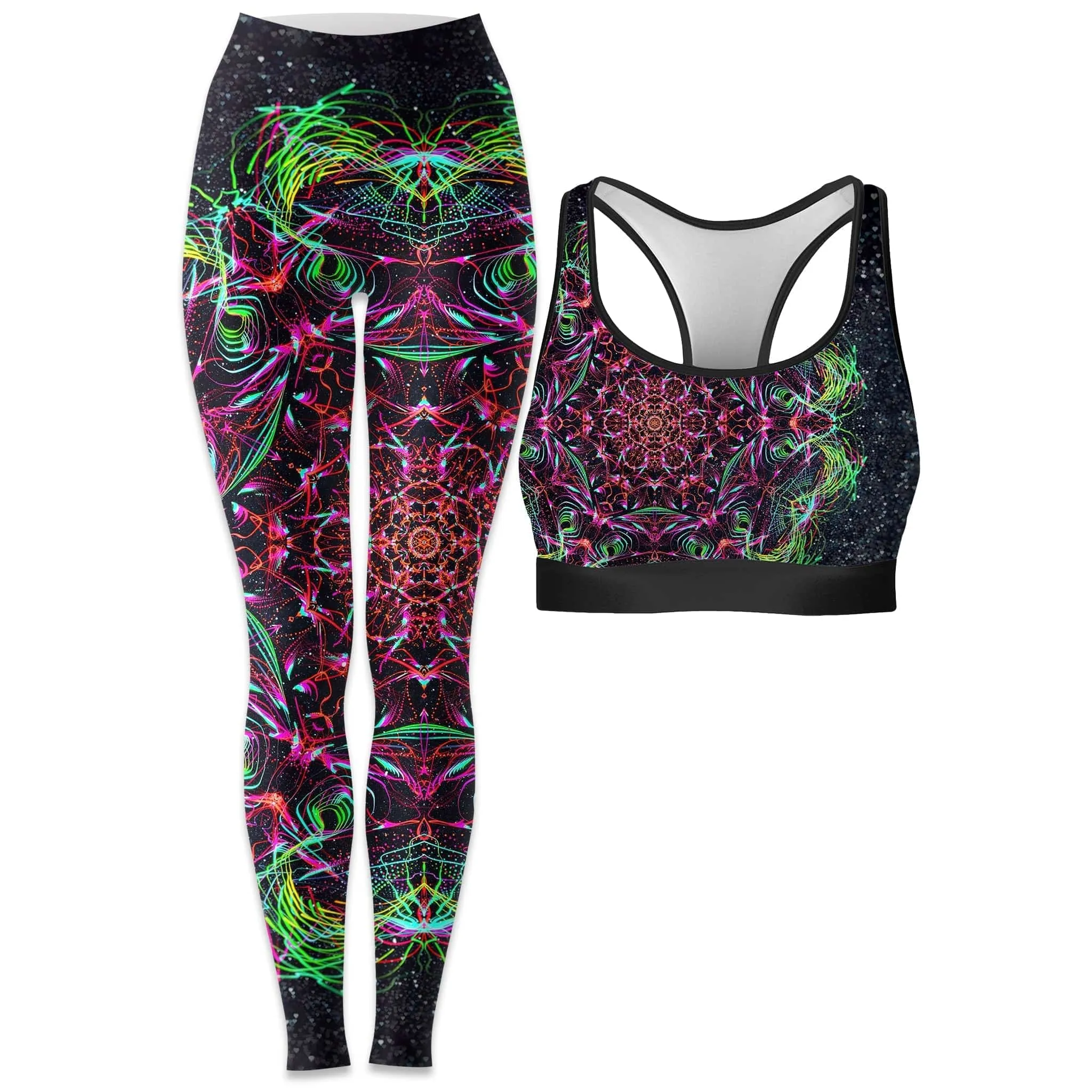 Galactic Portal Rave Bra and Leggings Combo sold by iEDM