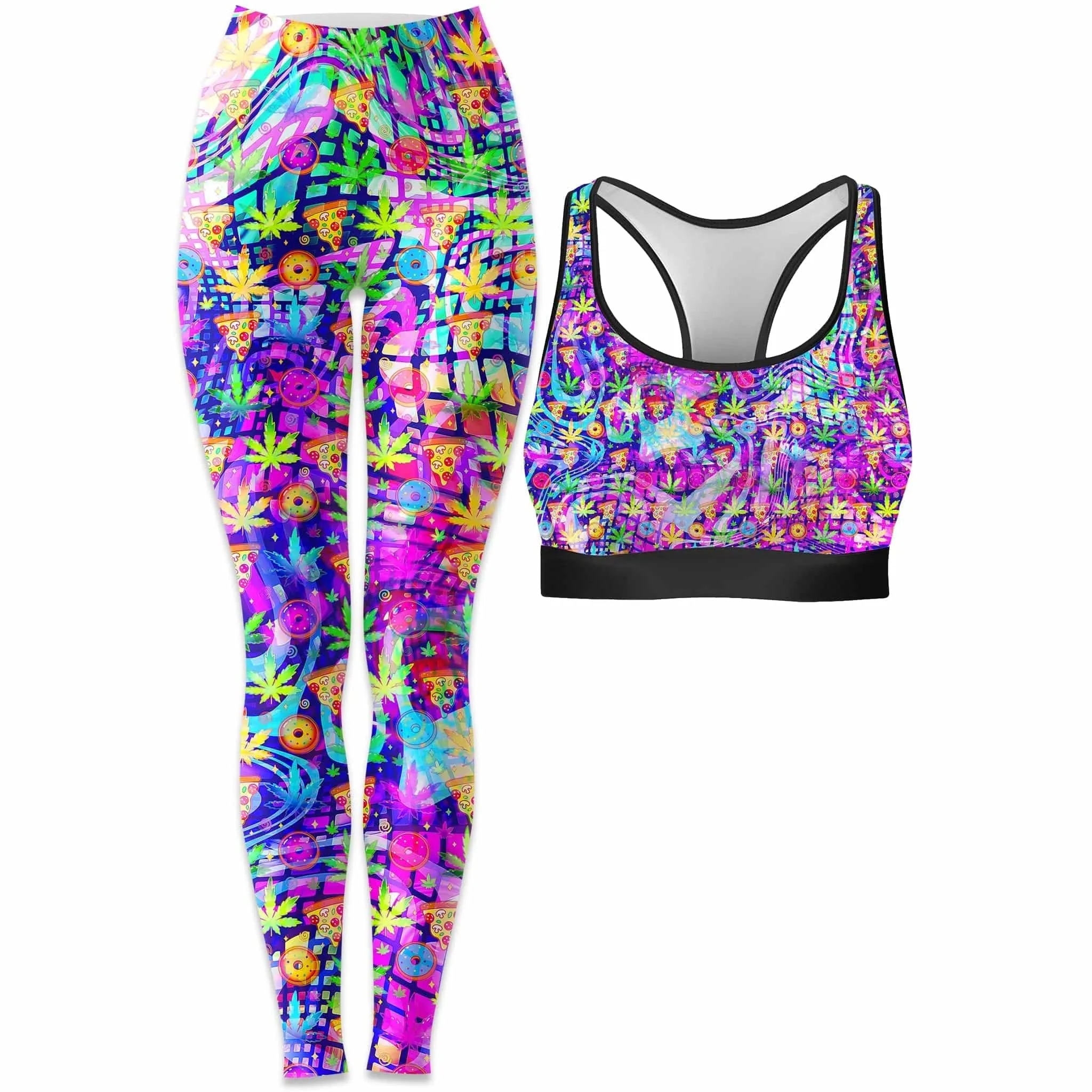 Dreamin Of Munchies Rave Bra and Leggings Combo sold by iEDM