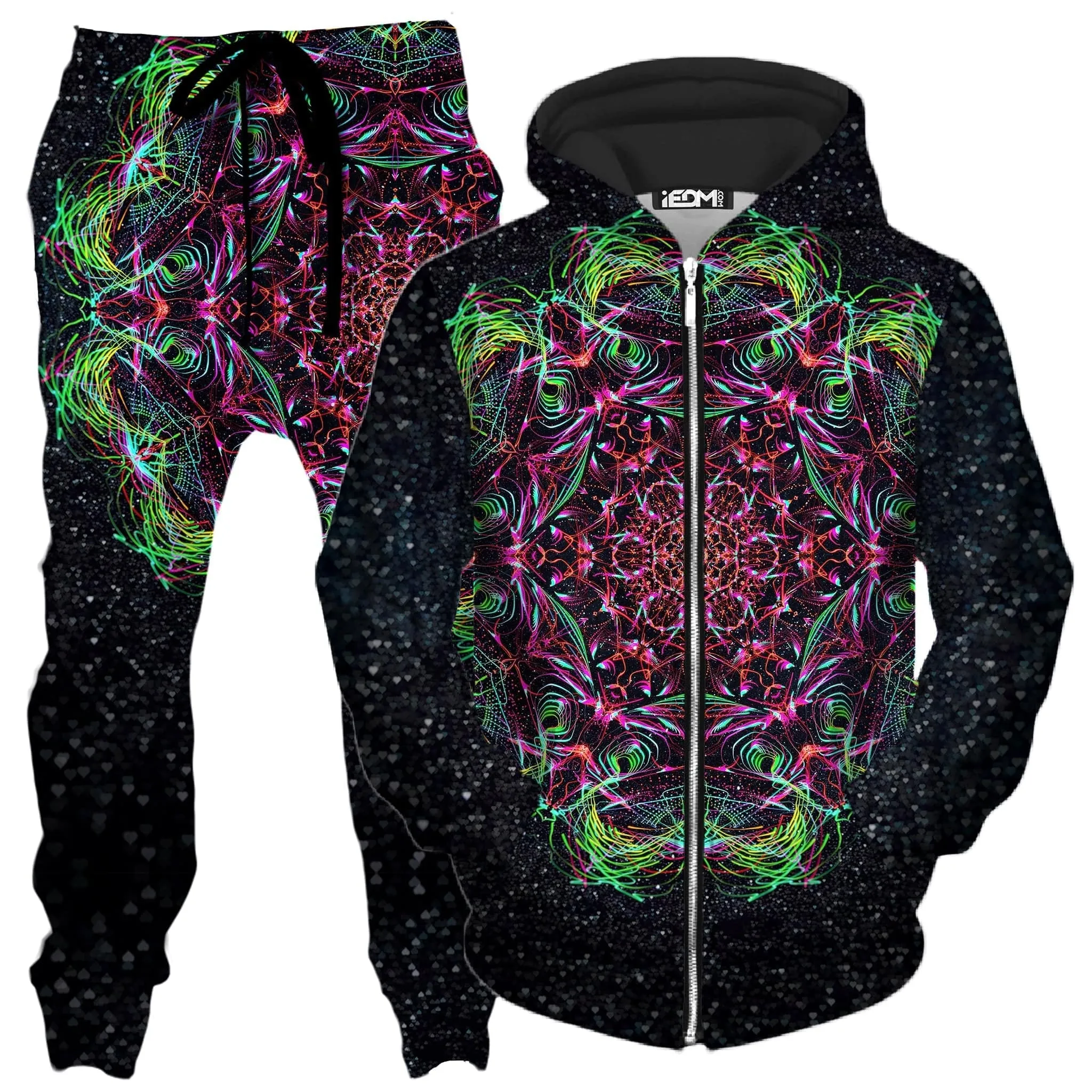 Galactic Portal Zip-Up Hoodie and Joggers Combo sold by iEDM