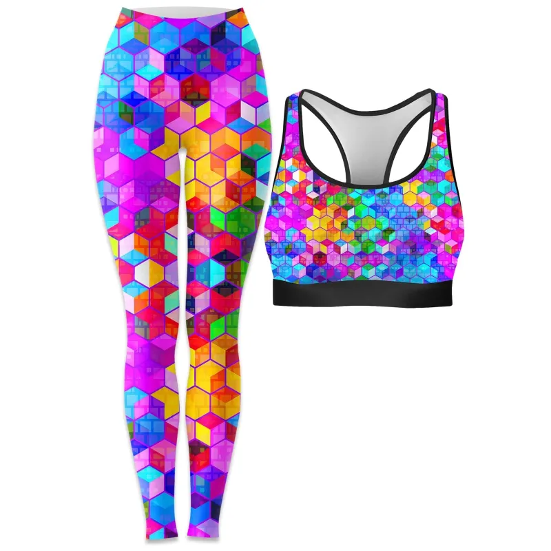 Cubism Rave Bra and Leggings Combo sold by iEDM